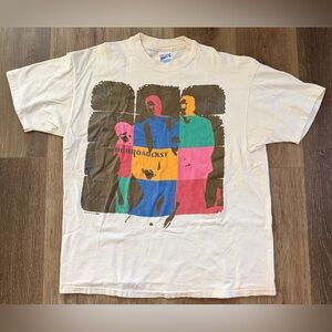 Vintage 90s U2 Zoo TV Tour Outside Broadcast T-shirt XL Band Rock Concert Tour